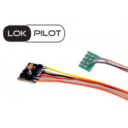 LokPilot micro V5.0 multi-protocoles -  Nem 652 + câbles - 0,75 A