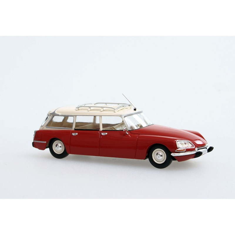 Citroën ID break 1968 - rouge, toit blanc - H0