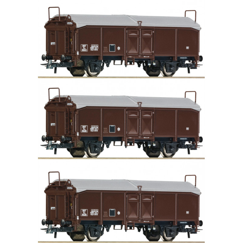 Wagons à toit ouvrant - type Tms  x3