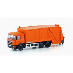 MAN F90 camion poubelles - orange