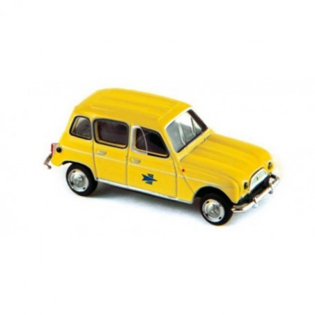Renault R4 1962 enseigne "La Poste" - H0