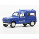 Renault R4 fourgonnette gendarmerie 1961 bleue - H0