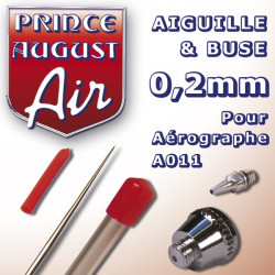 Buse & aiguille 0.2 mm pour aérographe A011