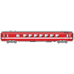 VRU n°17 SNCF – livrée Capitole - plaques « RESTAURANT » - châssis gris - éclairée -H0 - DCC Sound