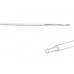 Câble électrique âme monobrin - Ø 1,4 mm - 0,2 mm² - 5 m - blanc