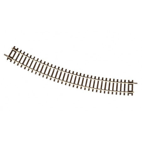 Rail courbe - H0 - code 83 - traverses bois - sans ballast - Voie Roco Line - R4 : 481,20 mm  - 12 coupons/cercle
