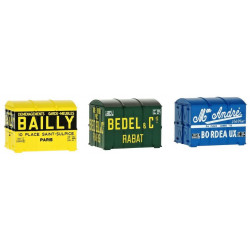 3 containers cadres Aérosudest BEDEL - ANDRE - BAILLY